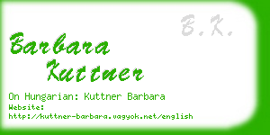 barbara kuttner business card